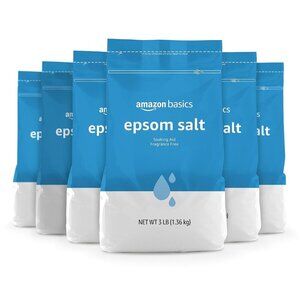 Epsom Salt Soak, Magnesium Sulfate USP, 3 Pound, 6-Pack